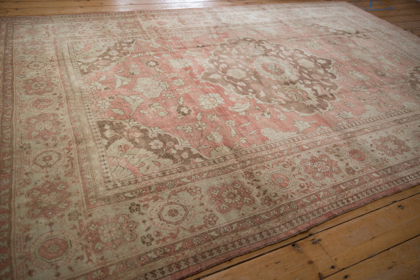 7x10 Vintage Distressed Oushak Carpet