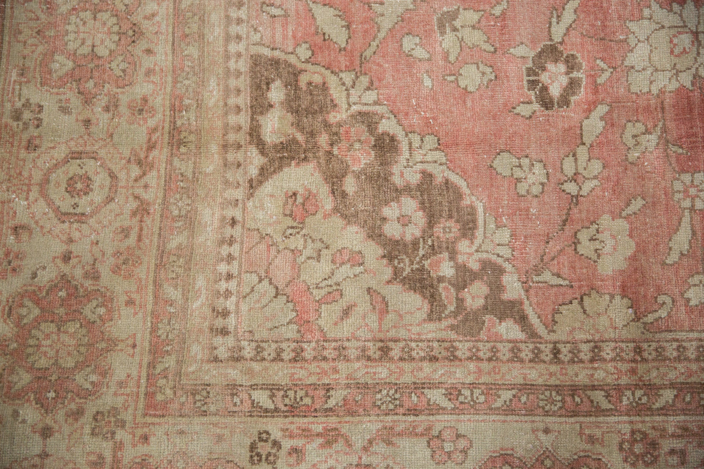 7x10 Vintage Distressed Oushak Carpet