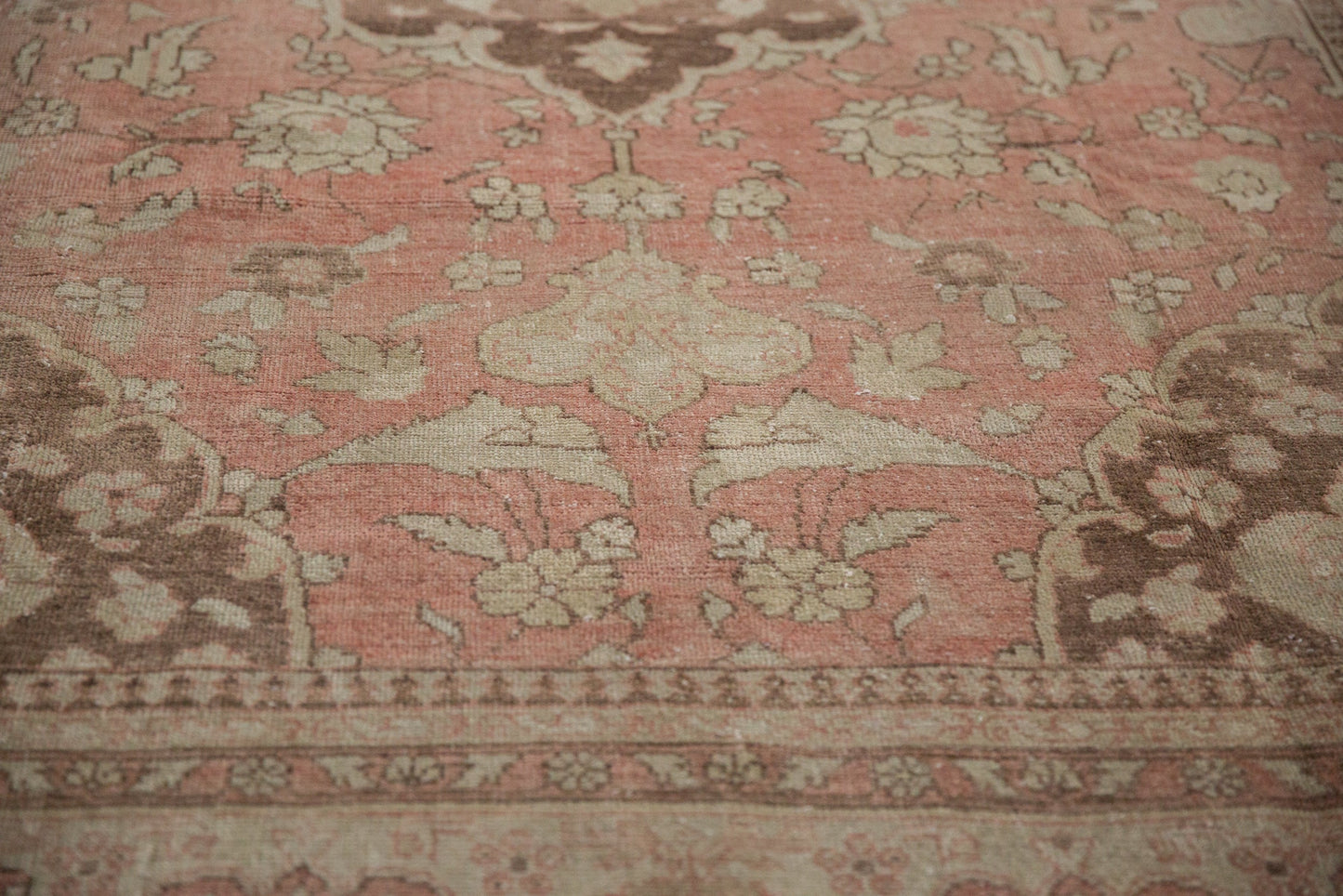 7x10 Vintage Distressed Oushak Carpet