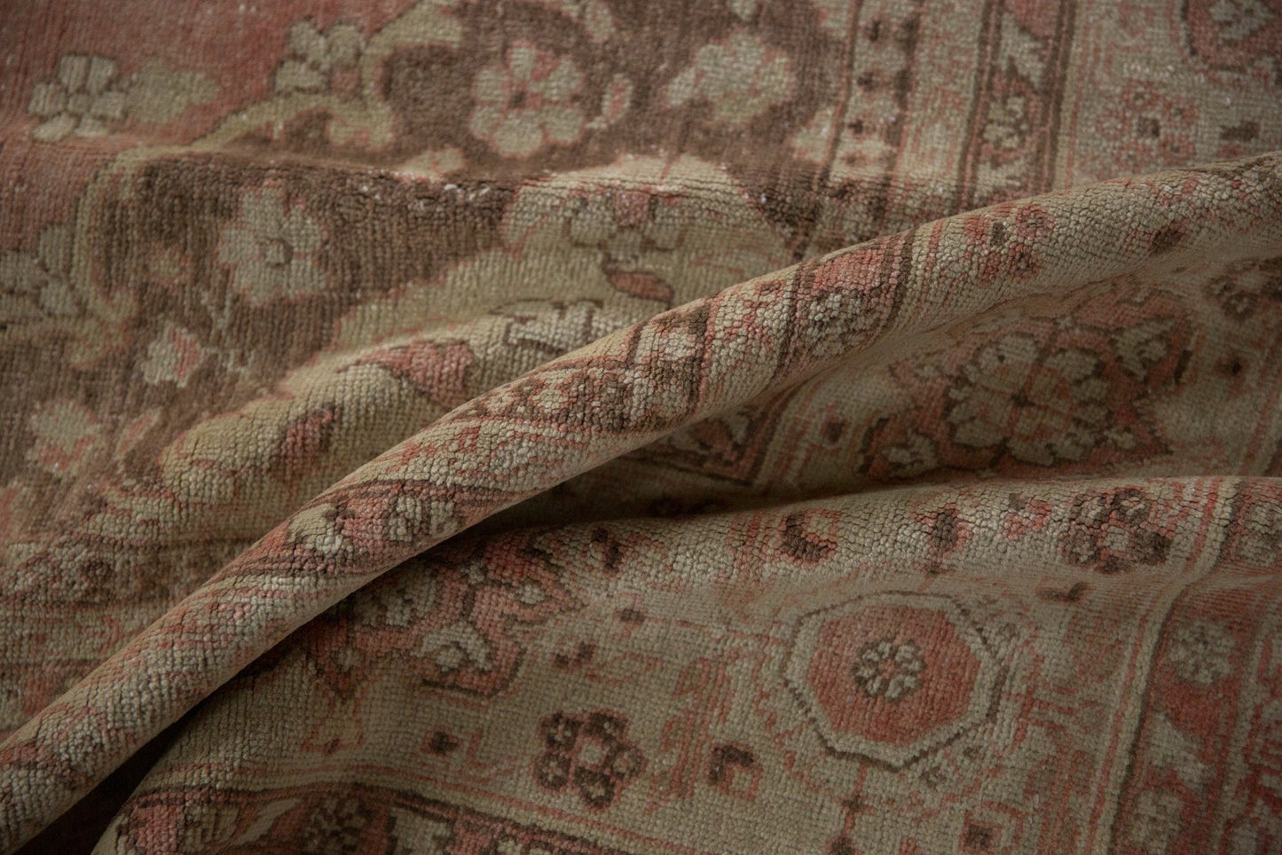 7x10 Vintage Distressed Oushak Carpet