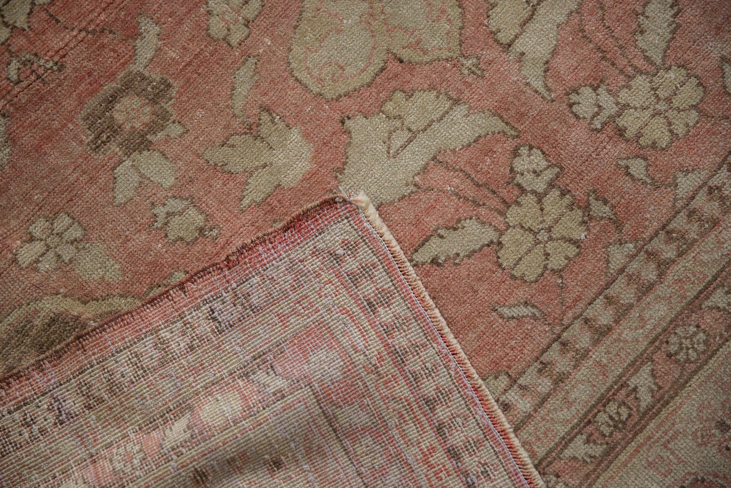 7x10 Vintage Distressed Oushak Carpet