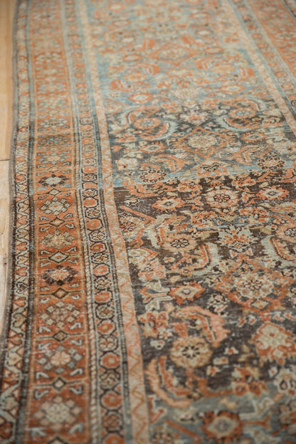3.5x9.5 Vintage Distressed Malayer Rug Runner