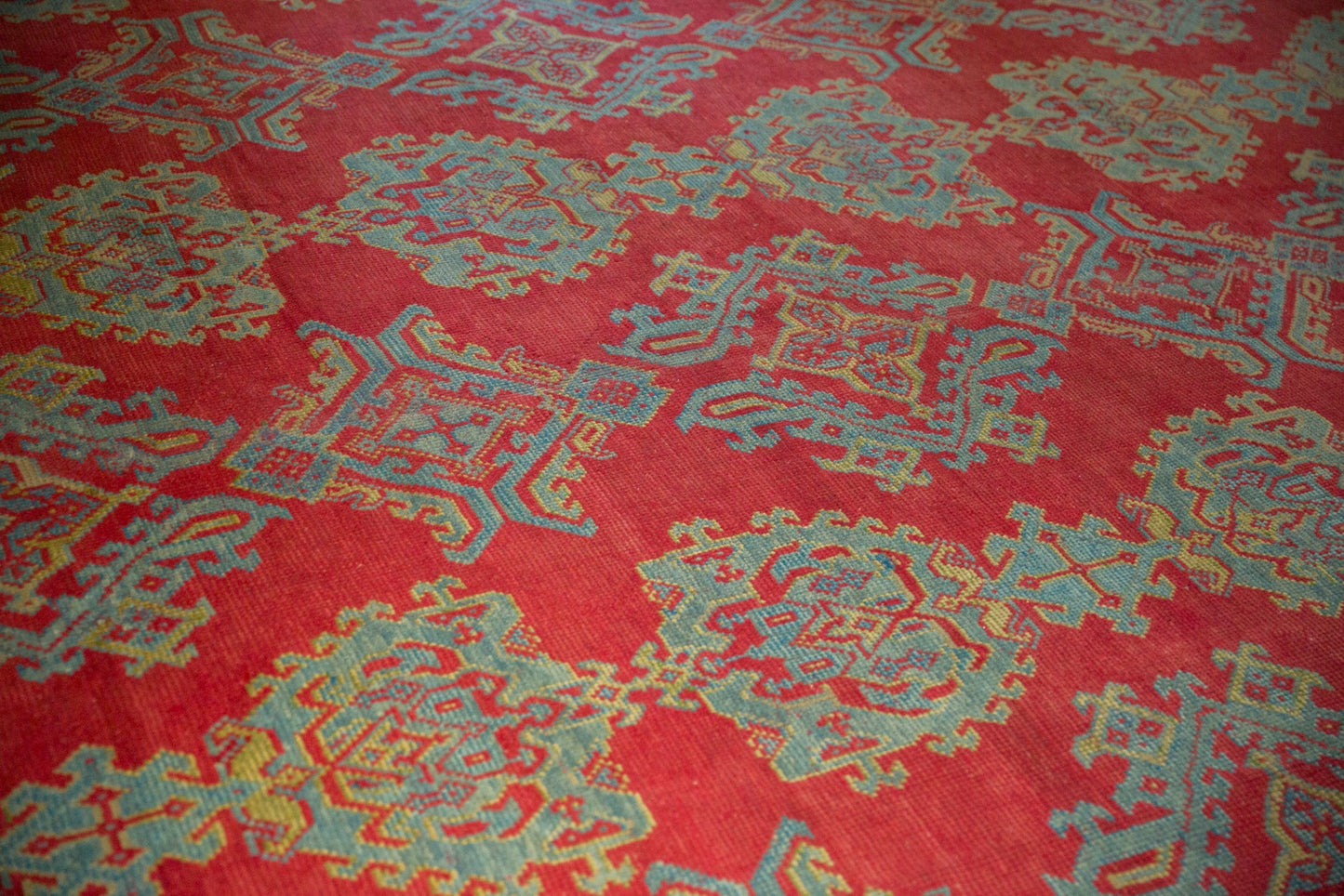 11.5x13.5 Vintage Oushak Carpet