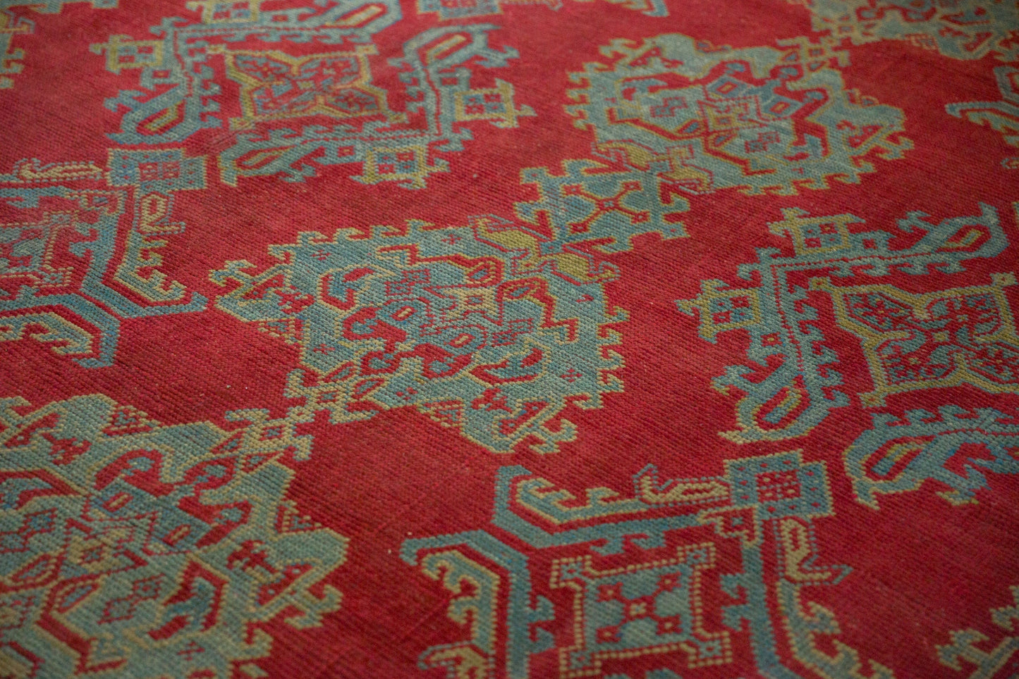 11.5x13.5 Vintage Oushak Carpet