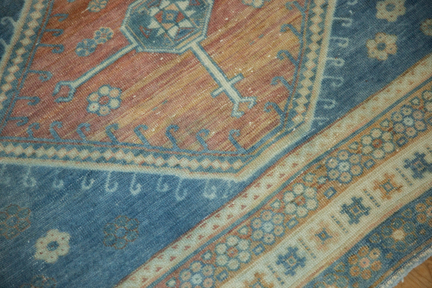 5x6.5 Vintage Distressed Caucasian Rug