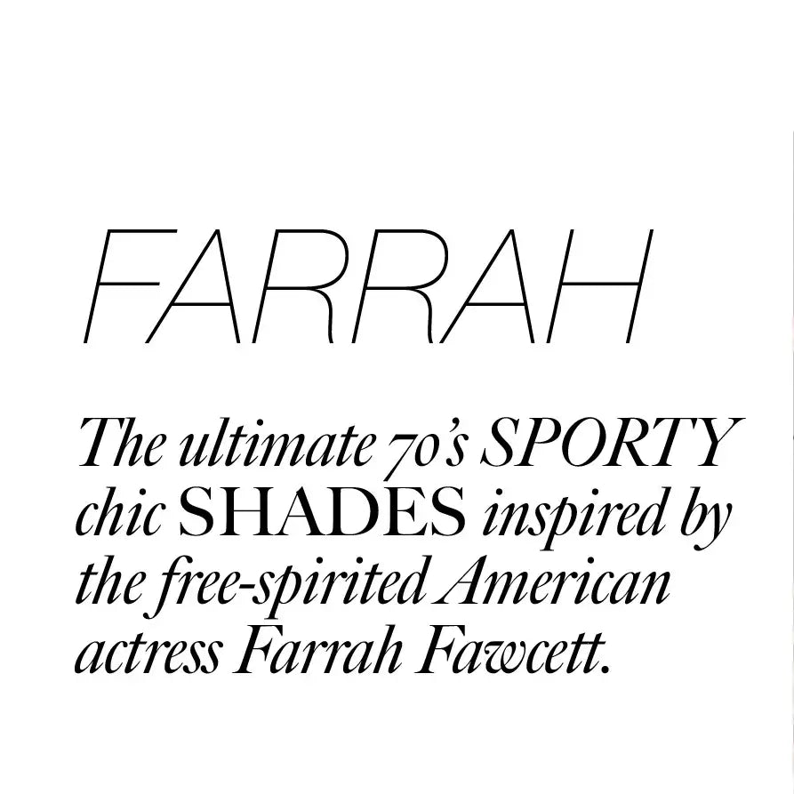 Farrah, Black/Mirror Sunglasses Made in Italy