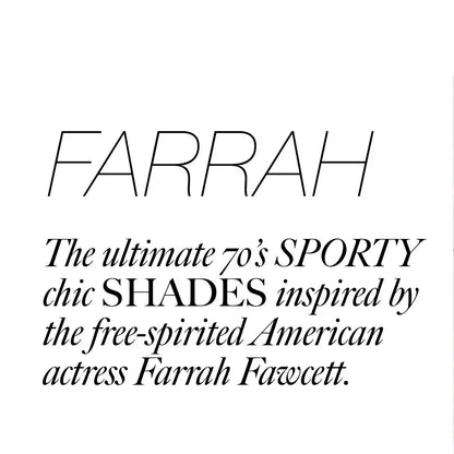 Farrah, Black/Mirror Sunglasses Made in Italy
