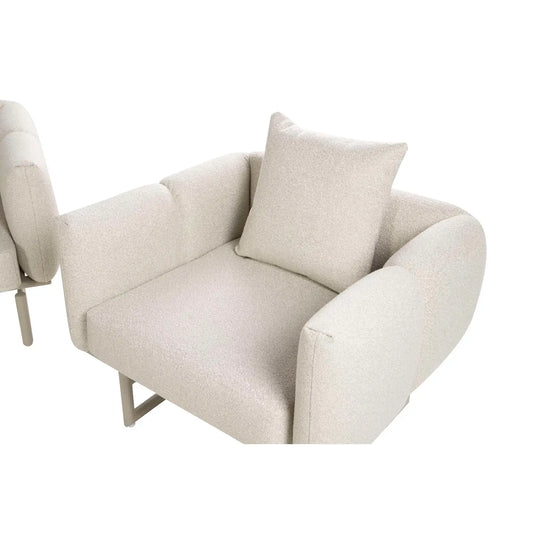 5-delers hagesett, aluminium og akasie