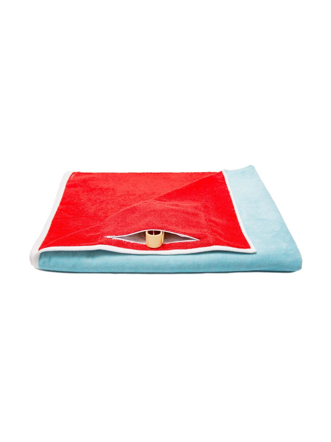 Premium Connectable Beach Towel - Organic Cotton - Berry