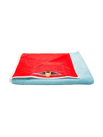 Premium Connectable Beach Towel - Organic Cotton - Berry