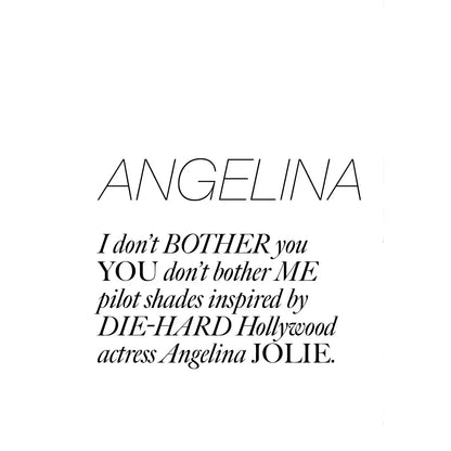 Angelina, Black/Gold Sunglasses