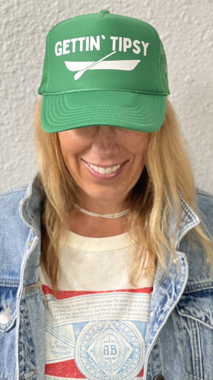 Gettin Tipsy - Kelly Green Trucker