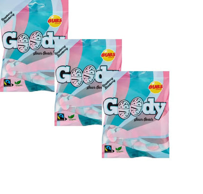 Swedish Candy Bubs Goody Raspberry/Blueberry 90g X 12