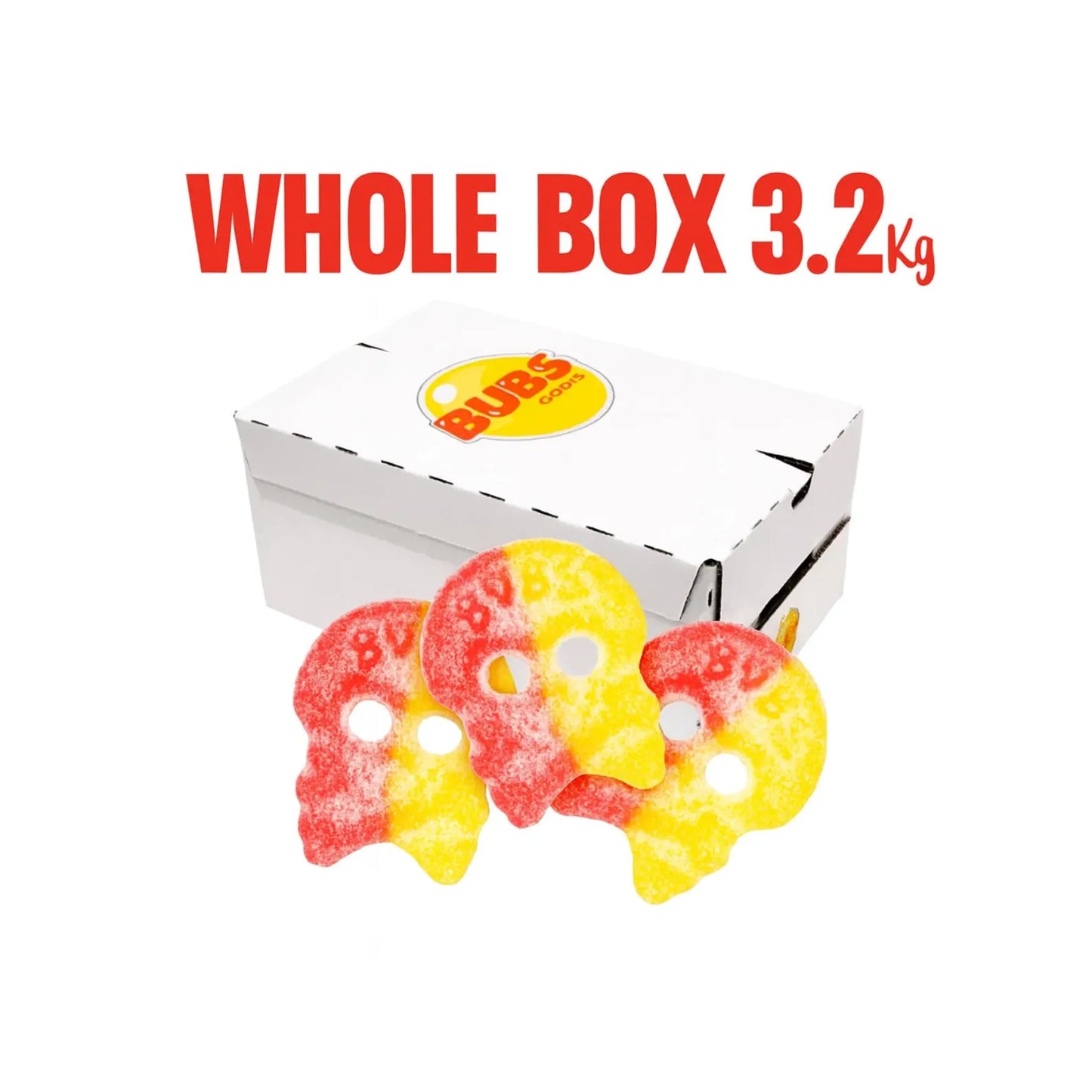 Swedish Candy Bubs Sour Skulls 3.2kg