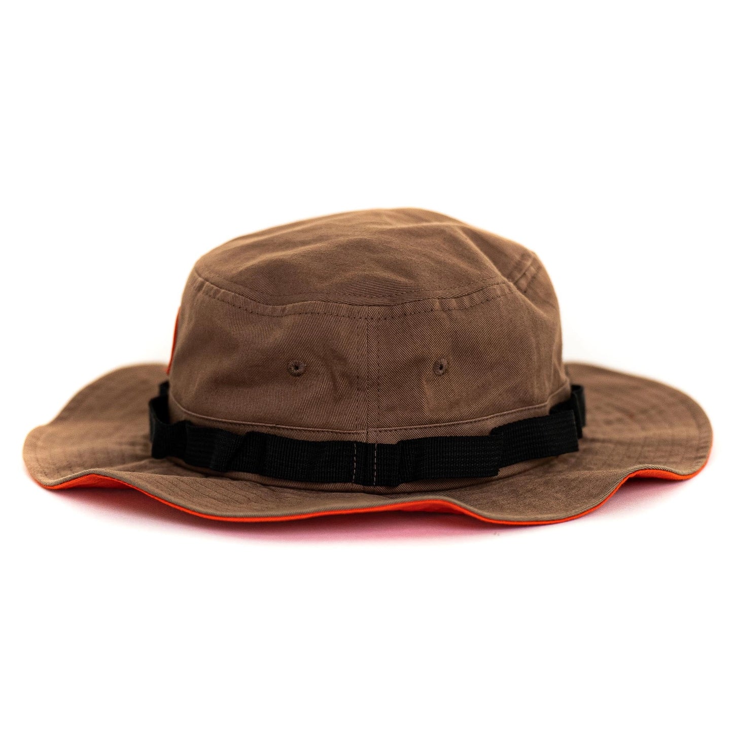 Safari Hat - Earth Brown X Coral Red
