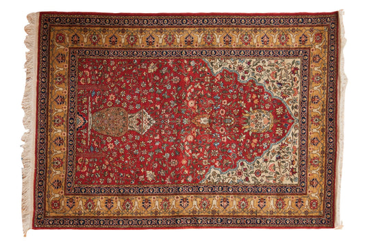 4.5x6.5 Vintage Romanian Hereke Design Rug