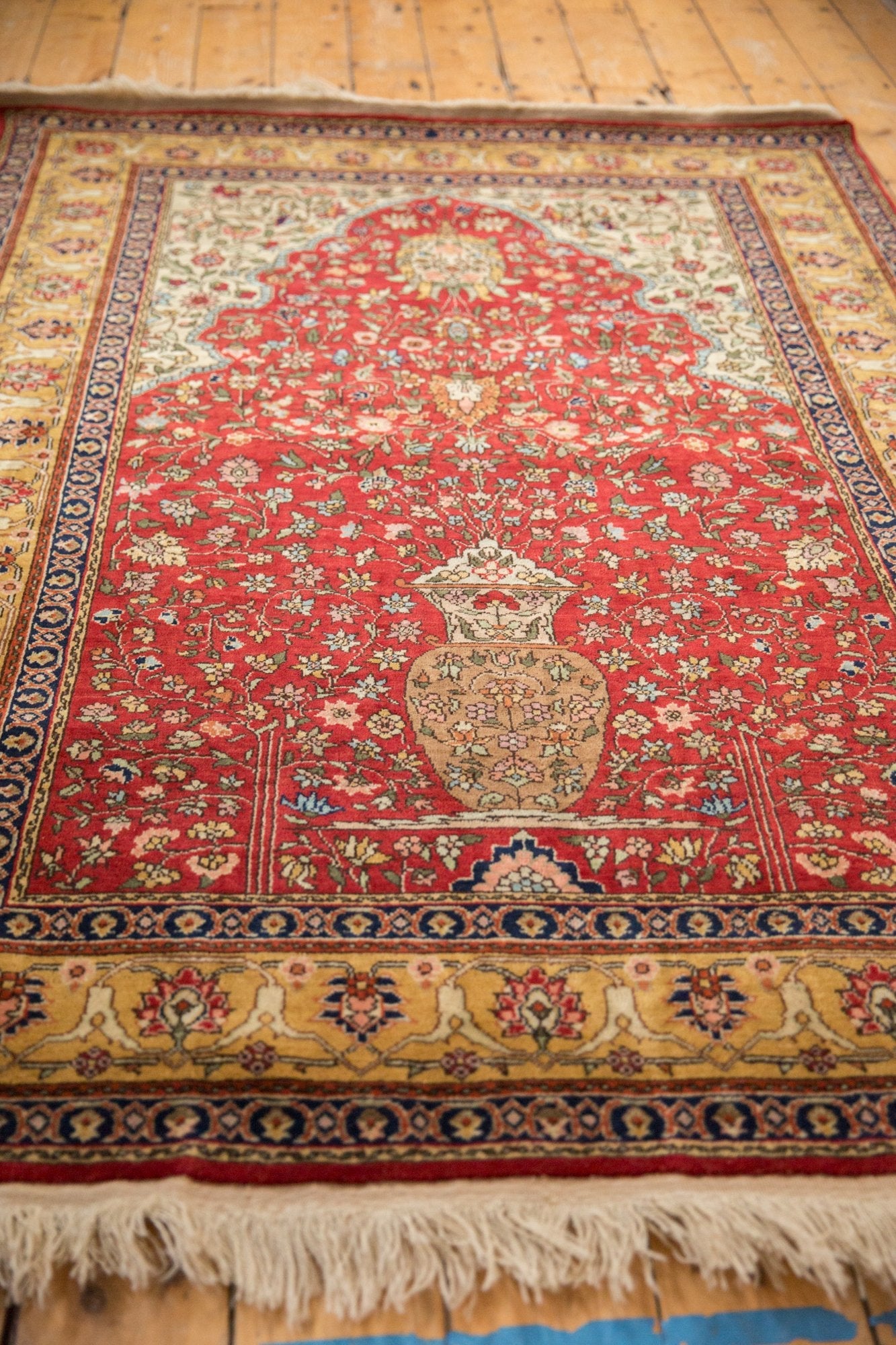 4.5x6.5 Vintage Romanian Hereke Design Rug