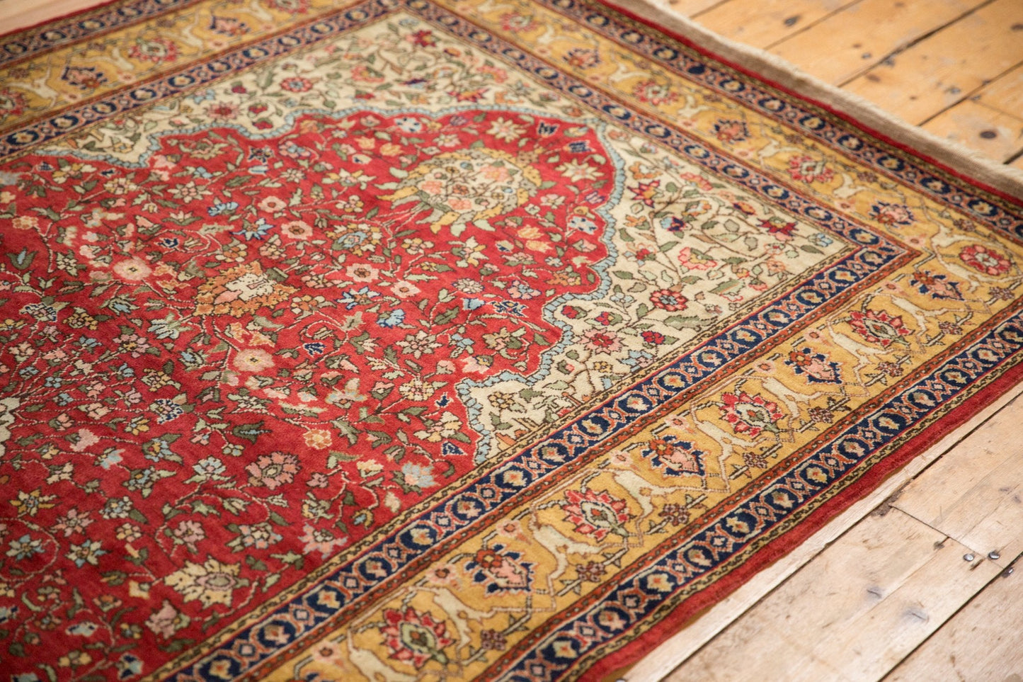 4.5x6.5 Vintage Romanian Hereke Design Rug