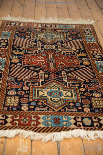 3.5x5.5 Vintage Romanian Akstafa Design Rug