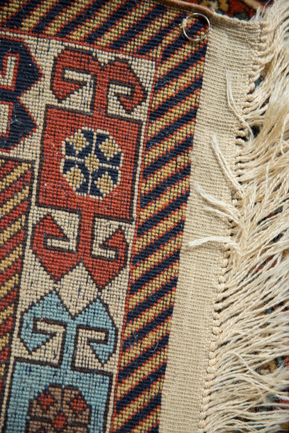 3.5x5.5 Vintage Romanian Akstafa Design Rug