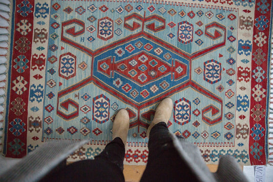 3.5x5.5 Vintage Fine Turkish Kilim Rug