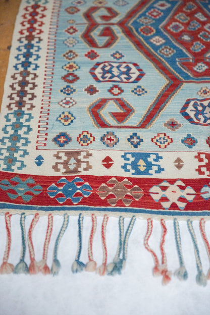 3.5x5.5 Vintage Fine Turkish Kilim Rug