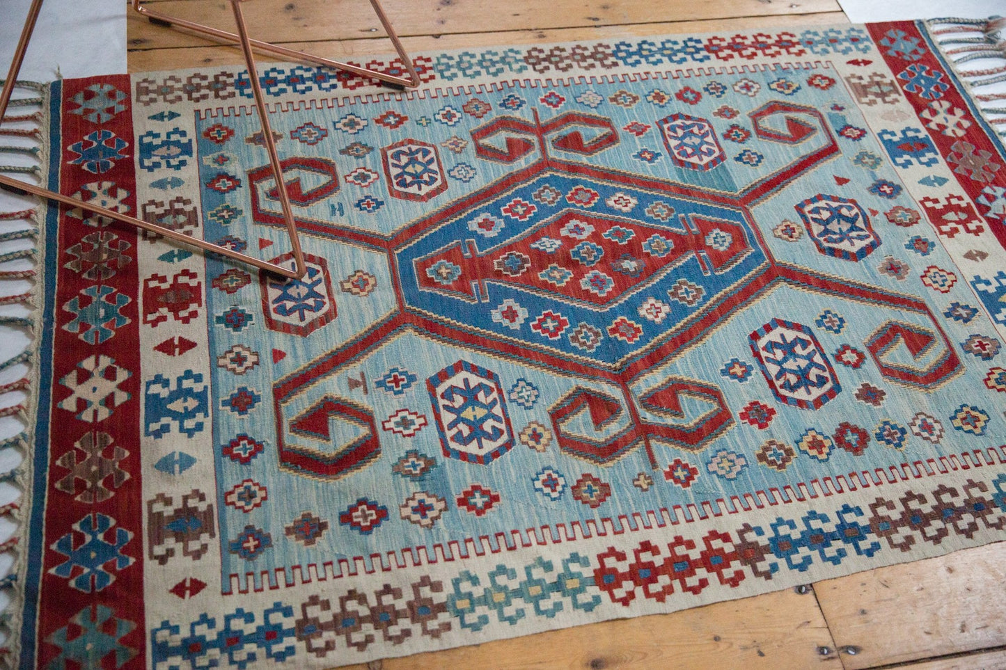 3.5x5.5 Vintage Fine Turkish Kilim Rug