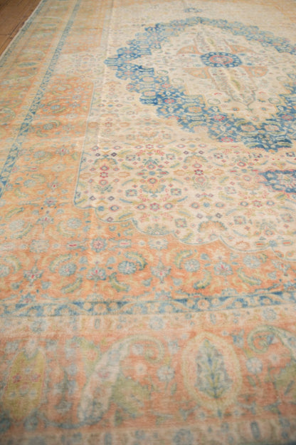10x14 Vintage Distressed Bulgarian Herati Design Carpet