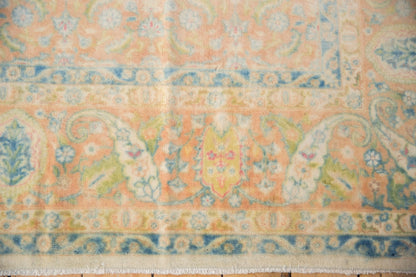 10x14 Vintage Distressed Bulgarian Herati Design Carpet