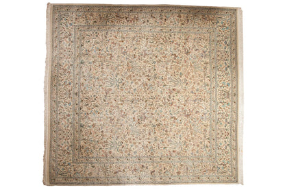 11x11.5 Vintage Tabriz Square Carpet