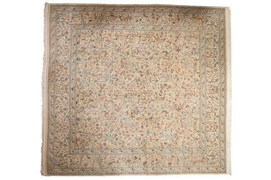 11x11.5 Vintage Tabriz Square Carpet