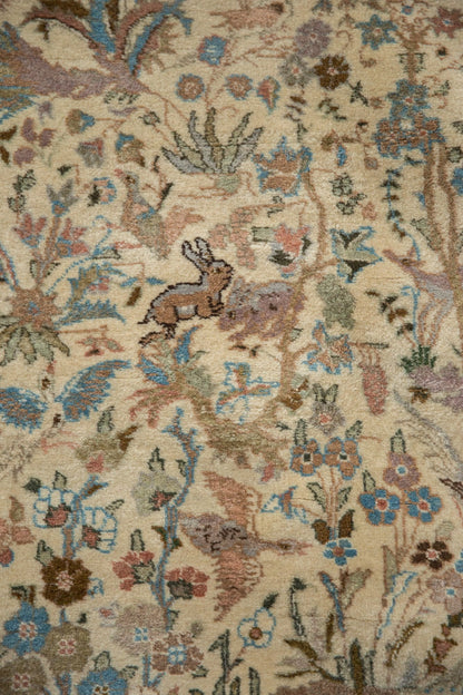 11x11.5 Vintage Tabriz Square Carpet