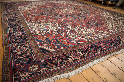11.5x12.5 Vintage Heriz Square Carpet
