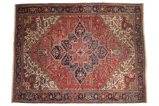 9.5x12.5 Vintage Mehrivan Carpet