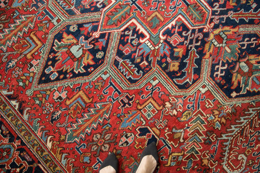 9.5x12.5 Vintage Mehrivan Carpet