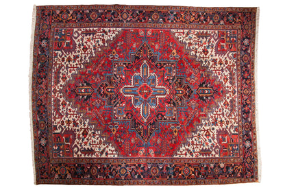 9.5x11.5 Vintage Heriz Carpet