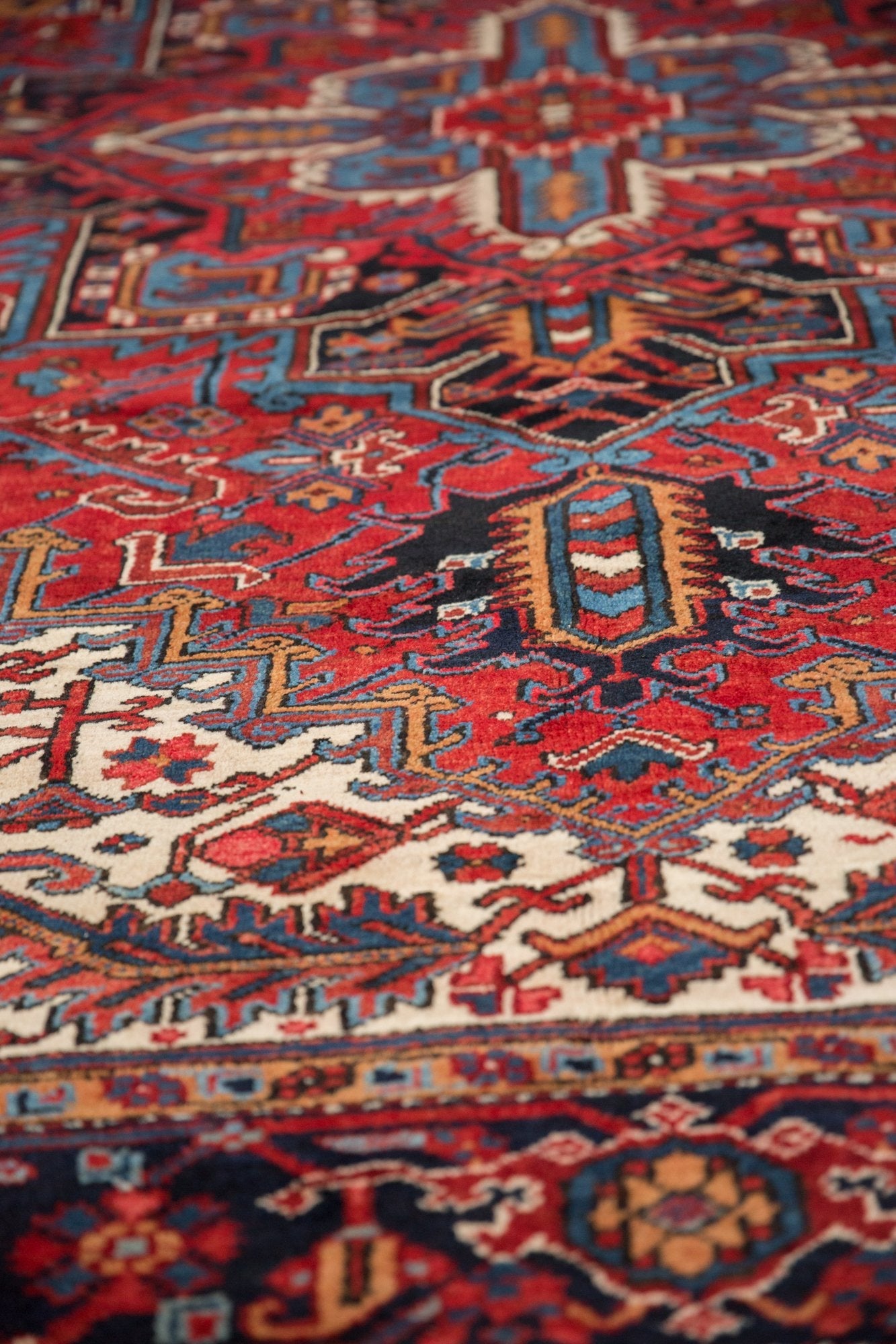 9.5x11.5 Vintage Heriz Carpet