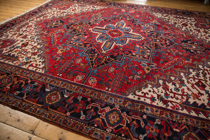 9.5x11.5 Vintage Heriz Carpet
