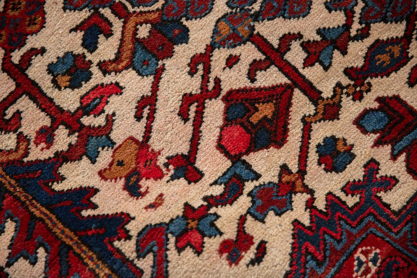 9.5x11.5 Vintage Heriz Carpet