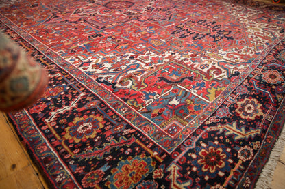 11x14.5 Vintage Heriz Carpet