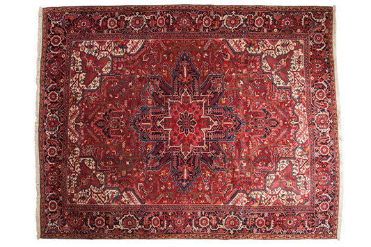 10x13 Vintage Heriz Carpet