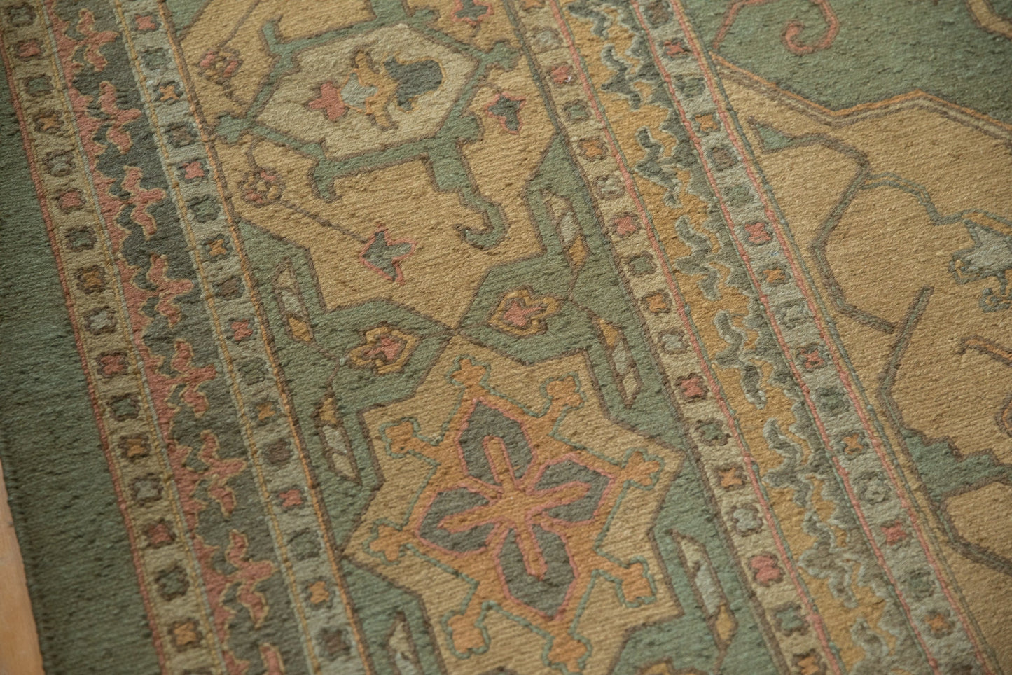 10x13.5 New Tea Washed Indian Soumac Design Carpet