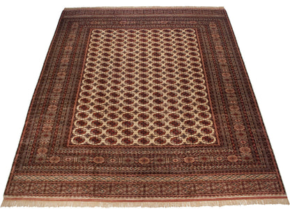 14.5x16.5 Vintage Fine Pakistani Bokhara Design Carpet