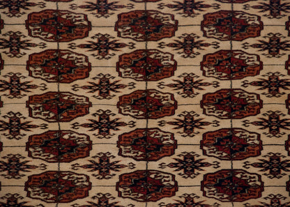 14.5x16.5 Vintage Fine Pakistani Bokhara Design Carpet