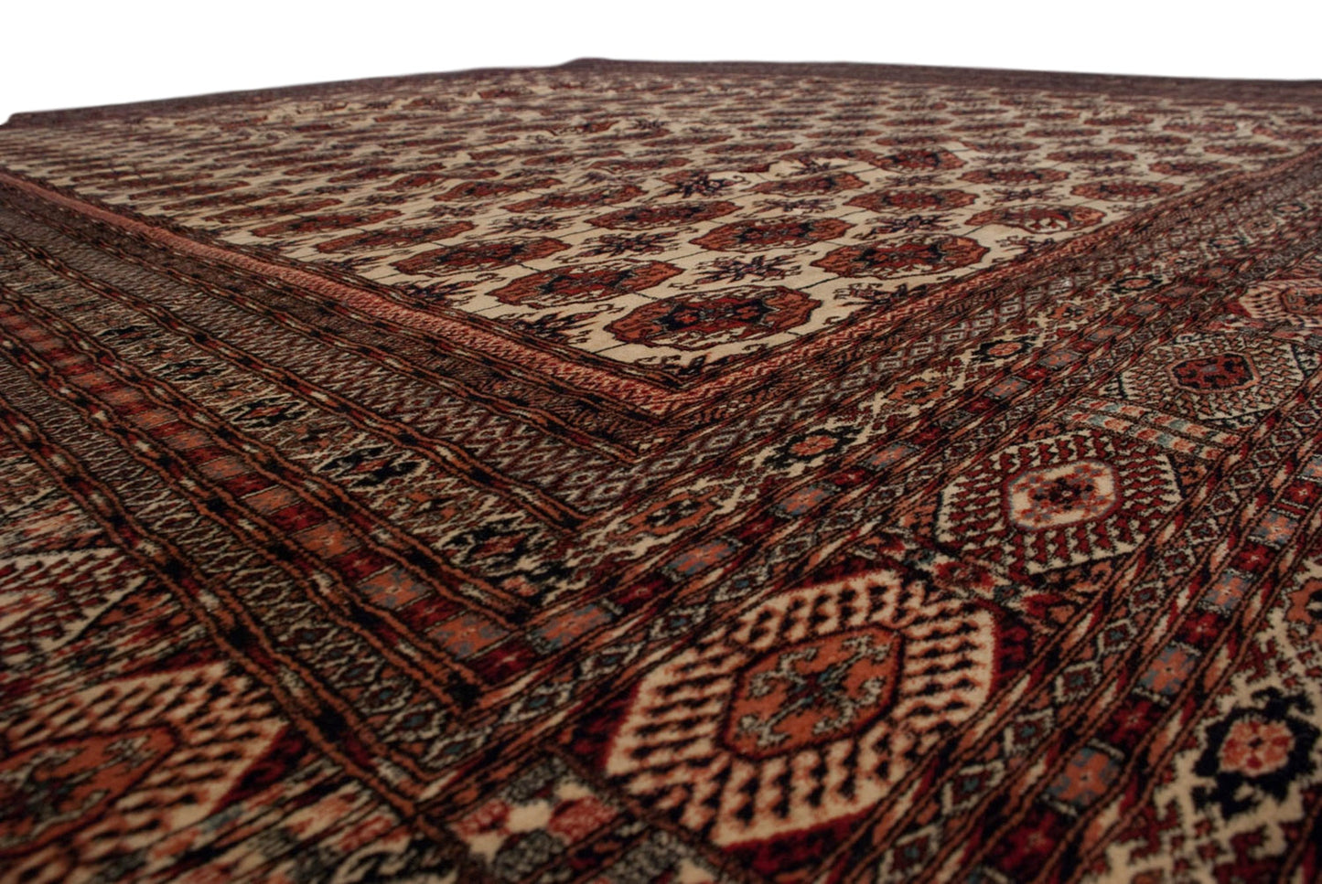 14.5x16.5 Vintage Fine Pakistani Bokhara Design Carpet