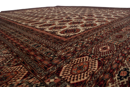 14.5x16.5 Vintage Fine Pakistani Bokhara Design Carpet