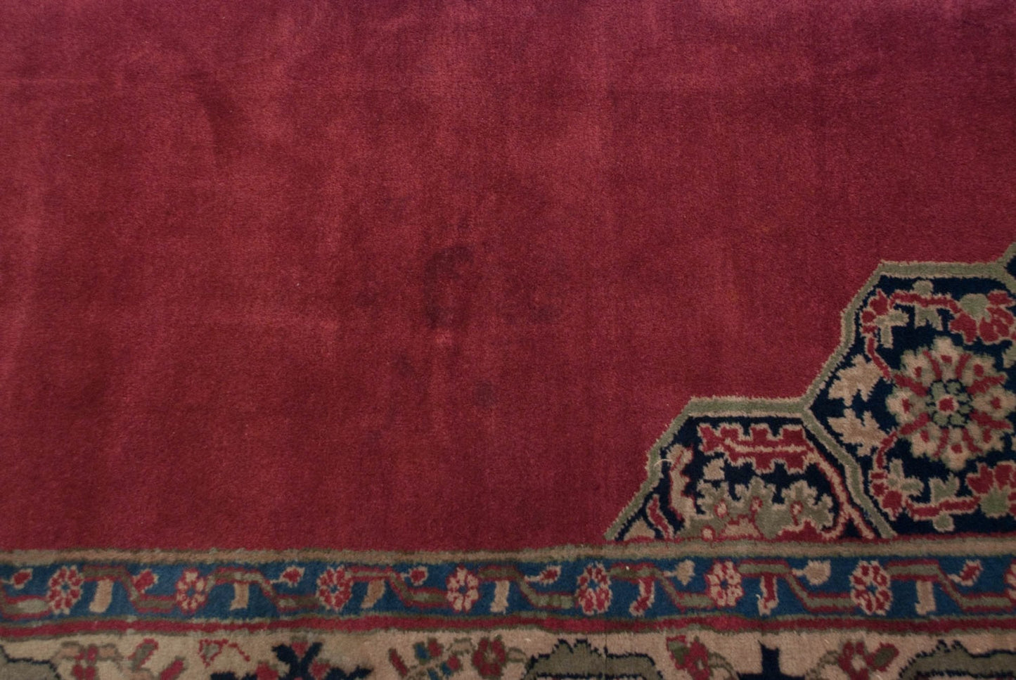 15x19.5 Vintage Oushak Carpet