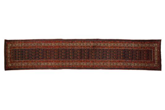 3.5x20.5 Vintage Hamadan Rug Runner
