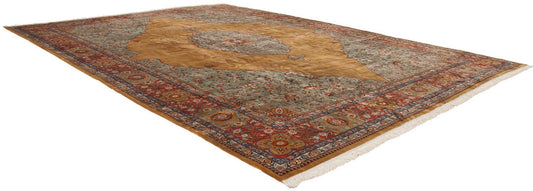 16x22 Vintage Tabriz Design Carpet