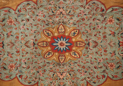 16x22 Vintage Tabriz Design Carpet